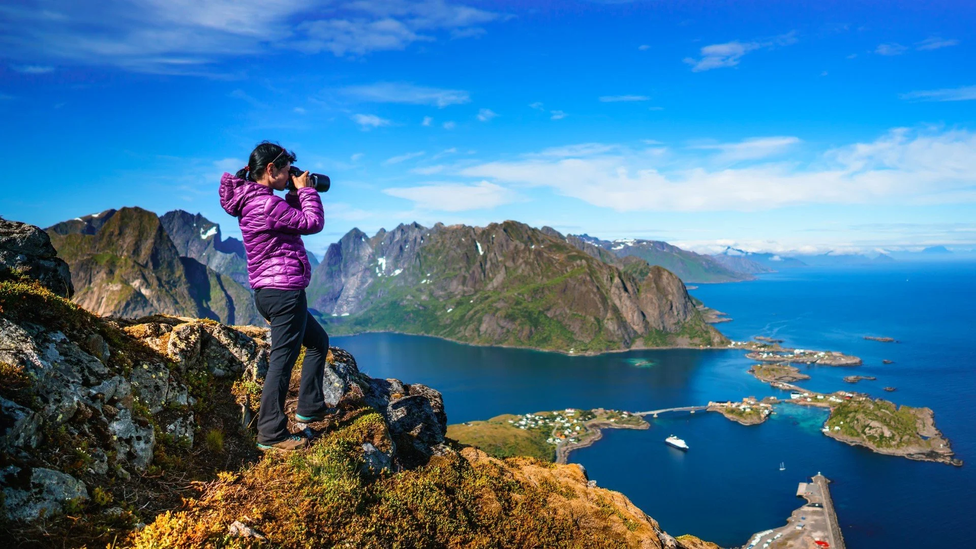 Lofoten Archipelago in summer