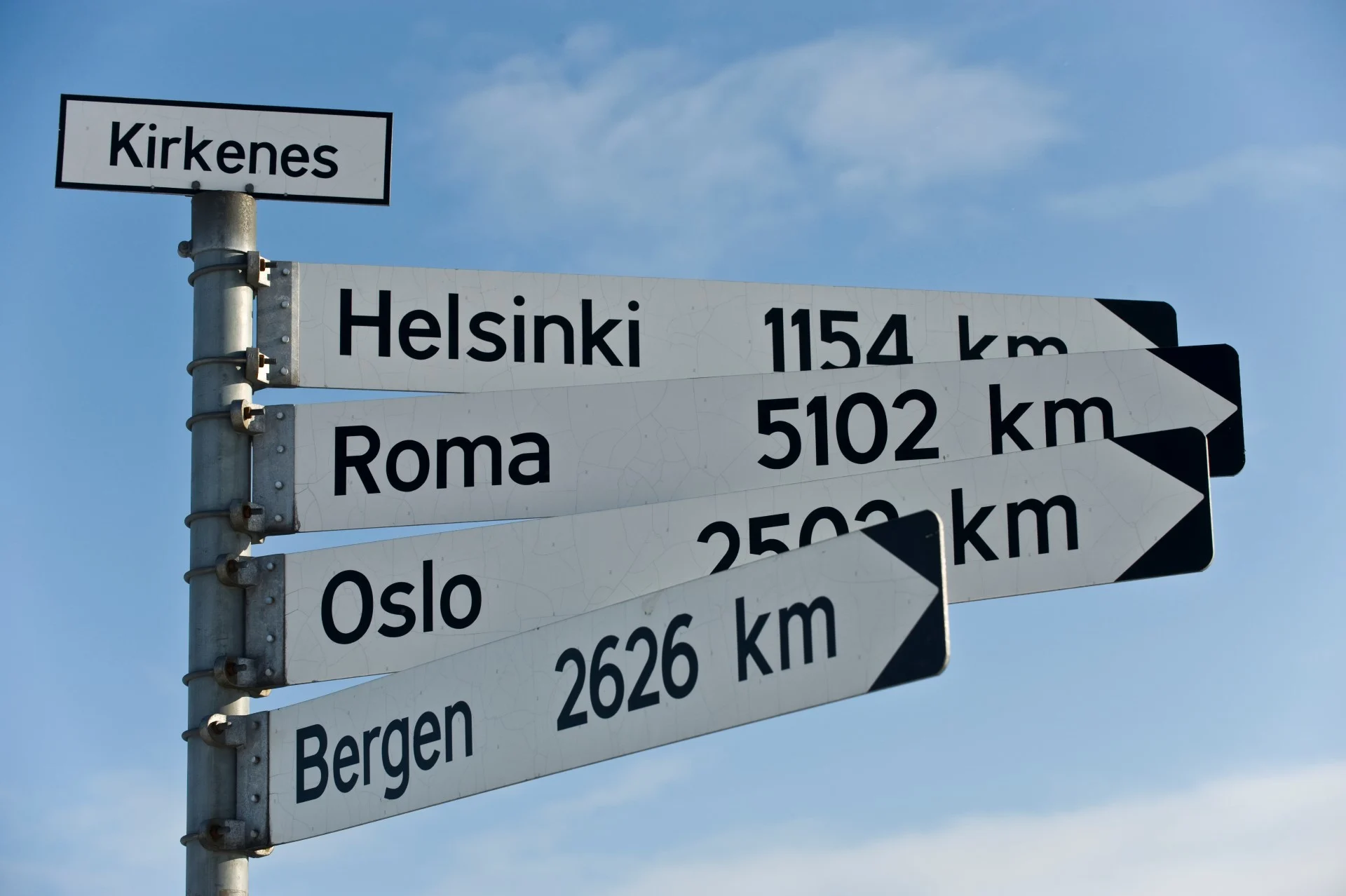 A street sign on a pole