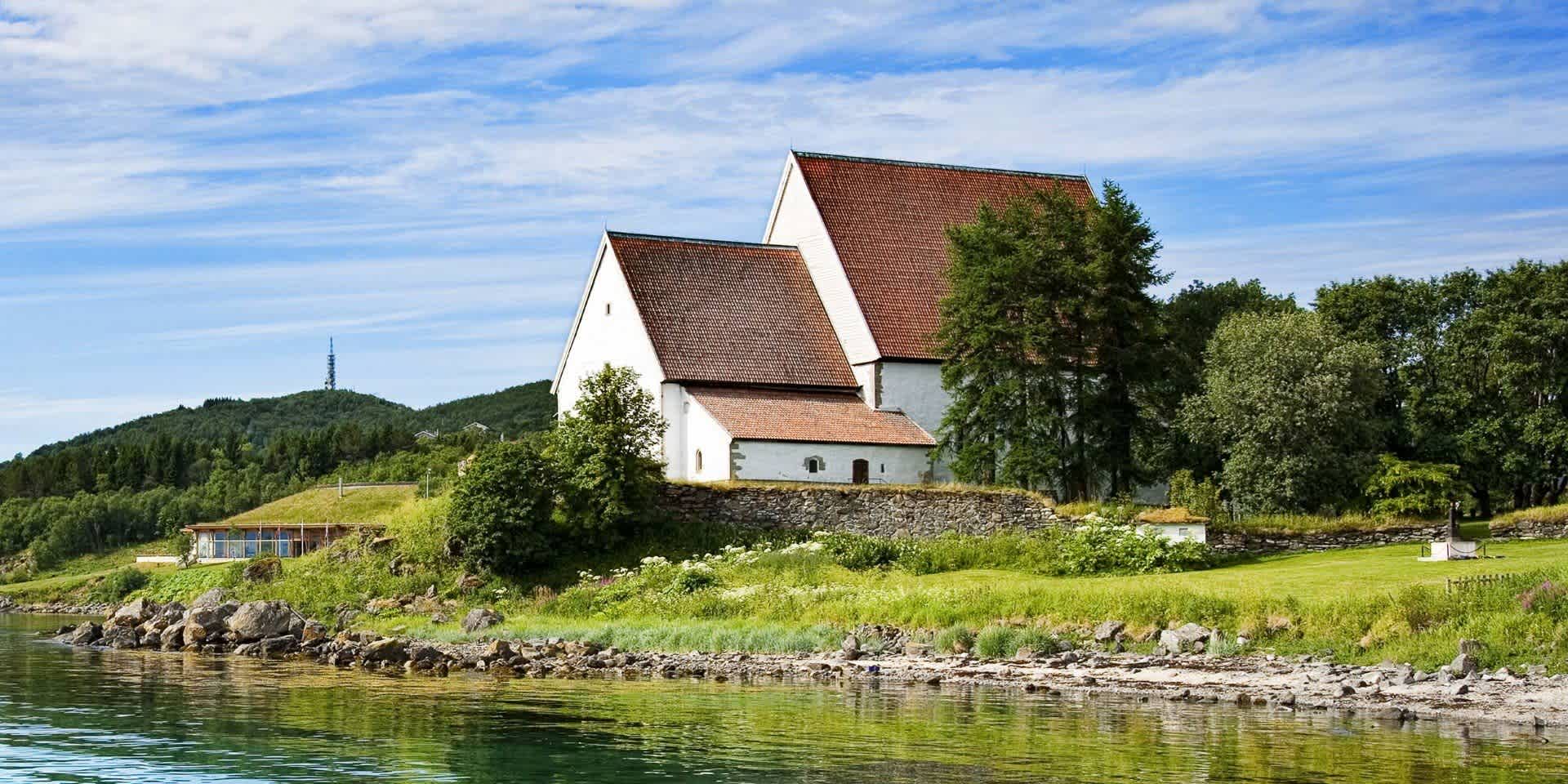 Trondenes church a beautiful summer day