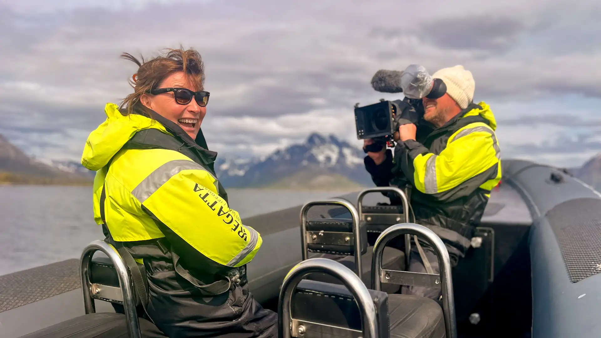 Lorraine Kelly RIB excursion in Norway