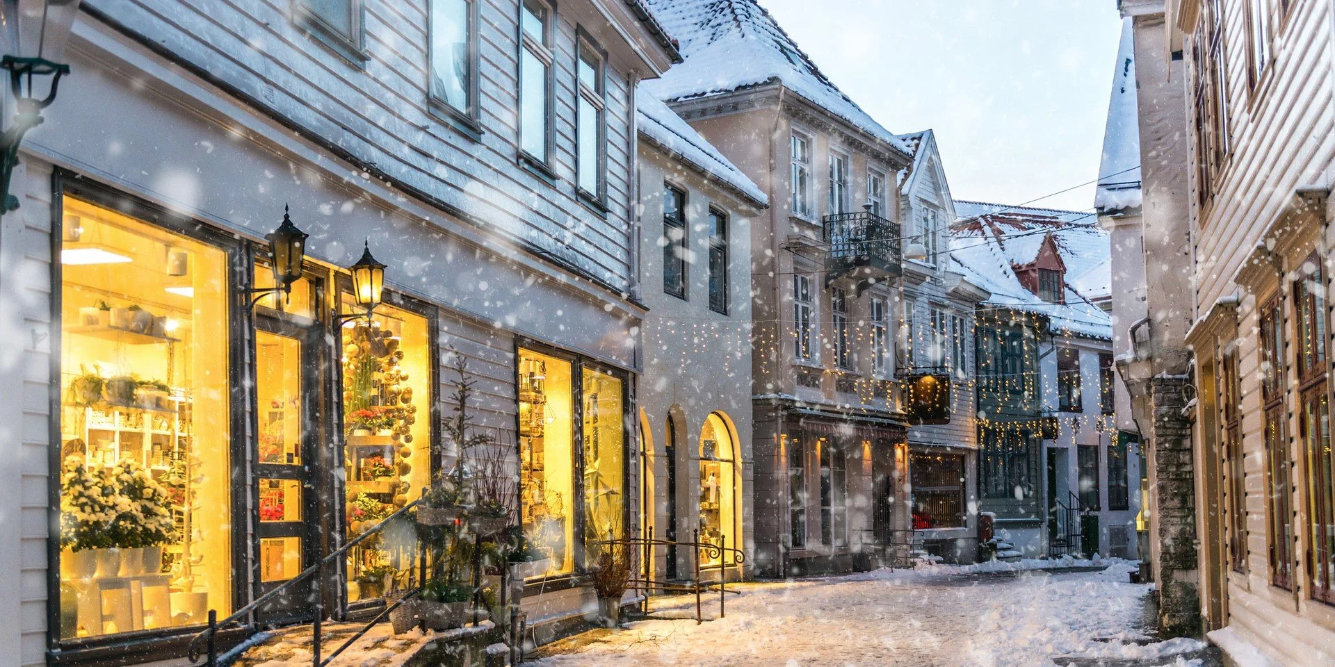 Historical part of the city of Bergen