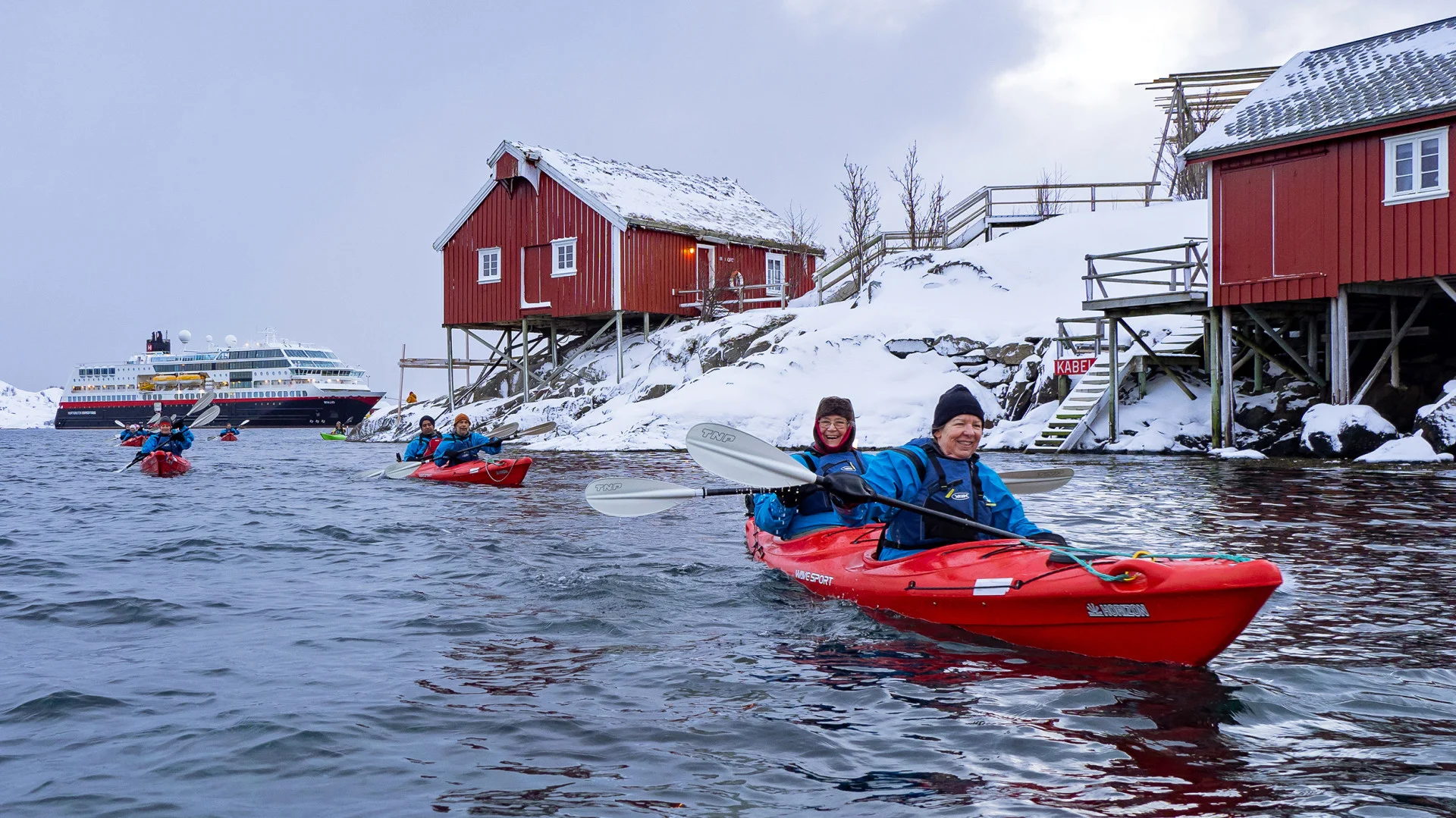 Kayak Reine en Norvège