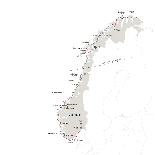 NCL Oslo-NorthCape-Oslo NO