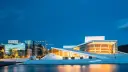 Night View of The Oslo Opera House, Oslo, Norway