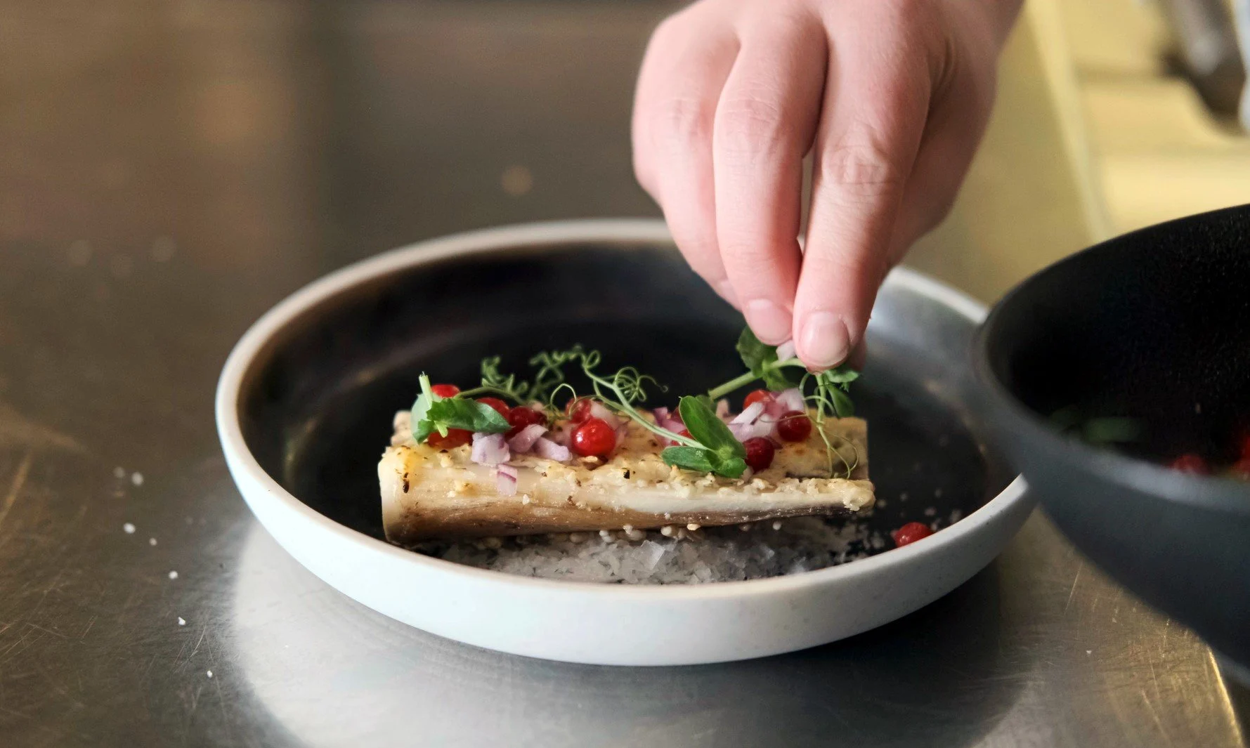 Astrid Nässander's bone marrow dish, a Hurtigruten Coastal Express concept