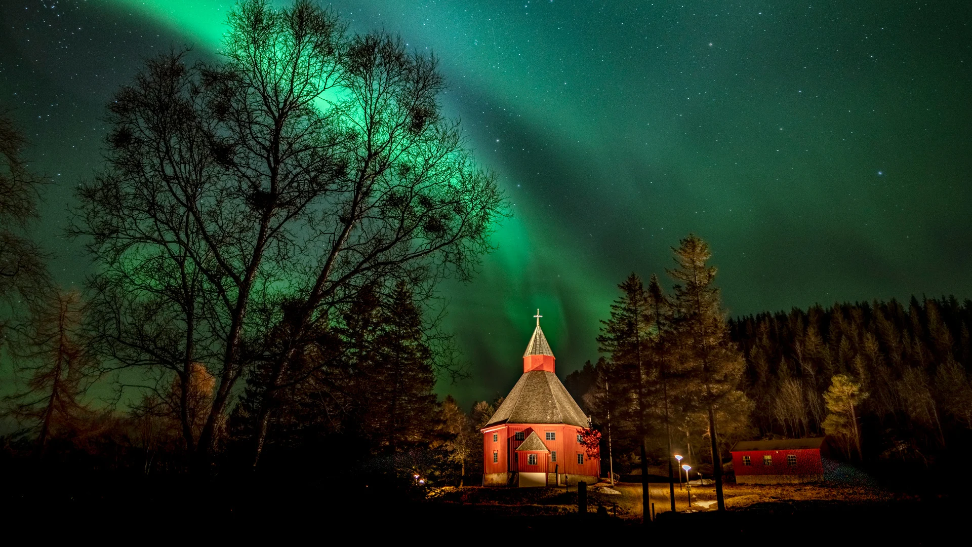 Hadsel-Kirke Ekst Nordlys 1920x1080