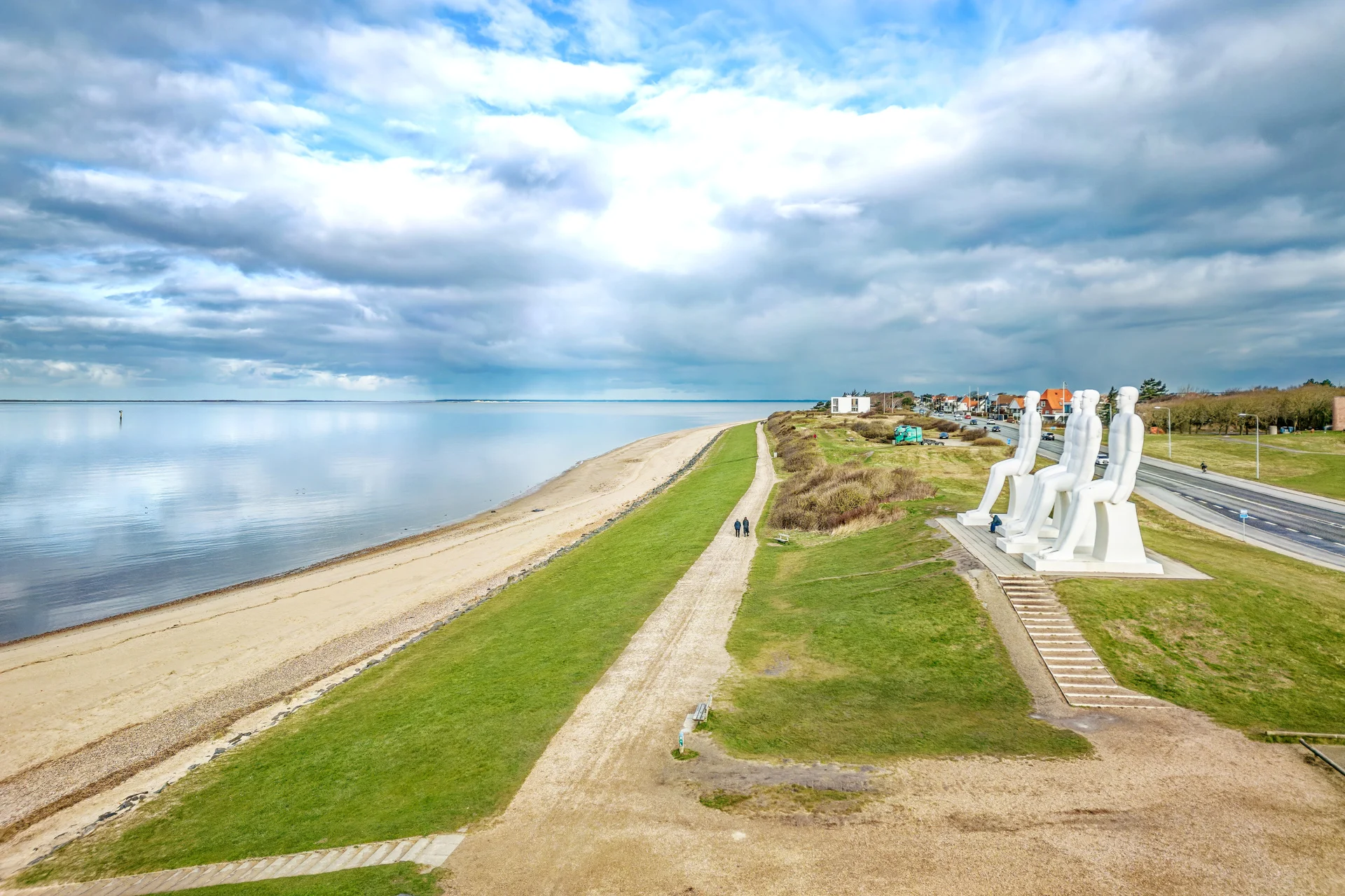 Esbjerg - Skulpturengruppen "Mensch am Meer"