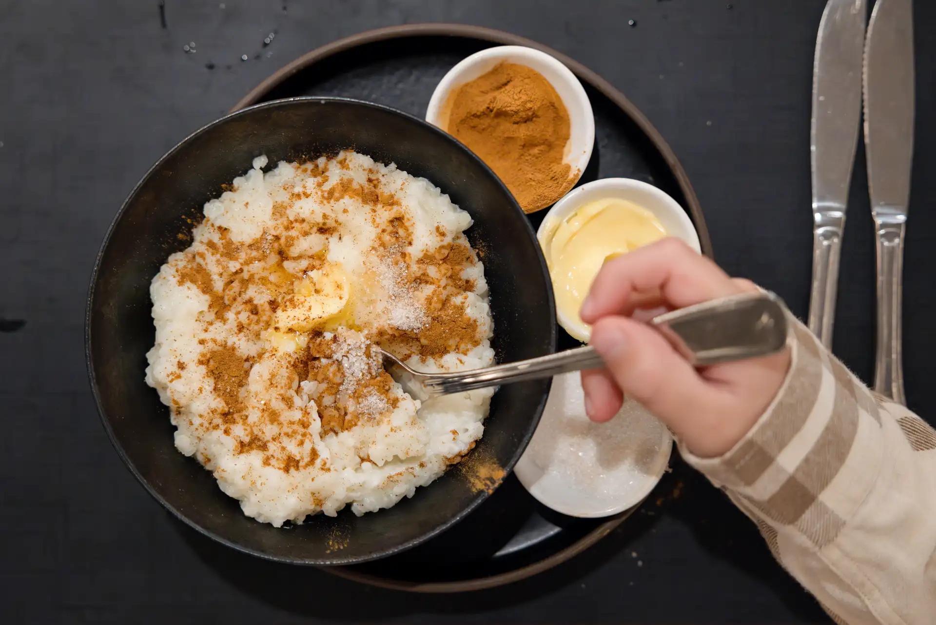 Riskrem (rice pudding) is a common dessert after Christmas dinner in Norway