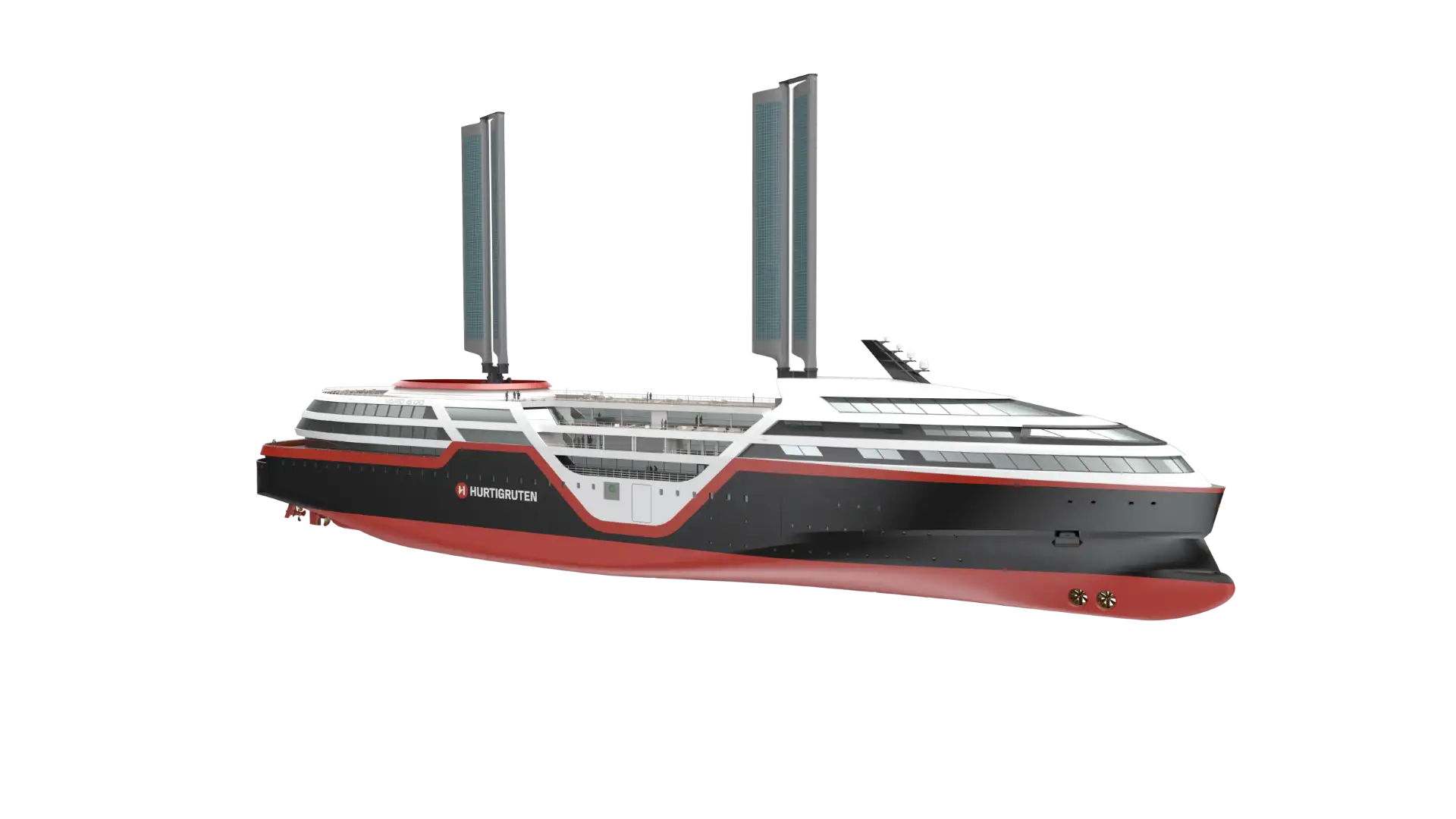 sea-zero-wind-solar-sails-Vard Design Hurtigruten
