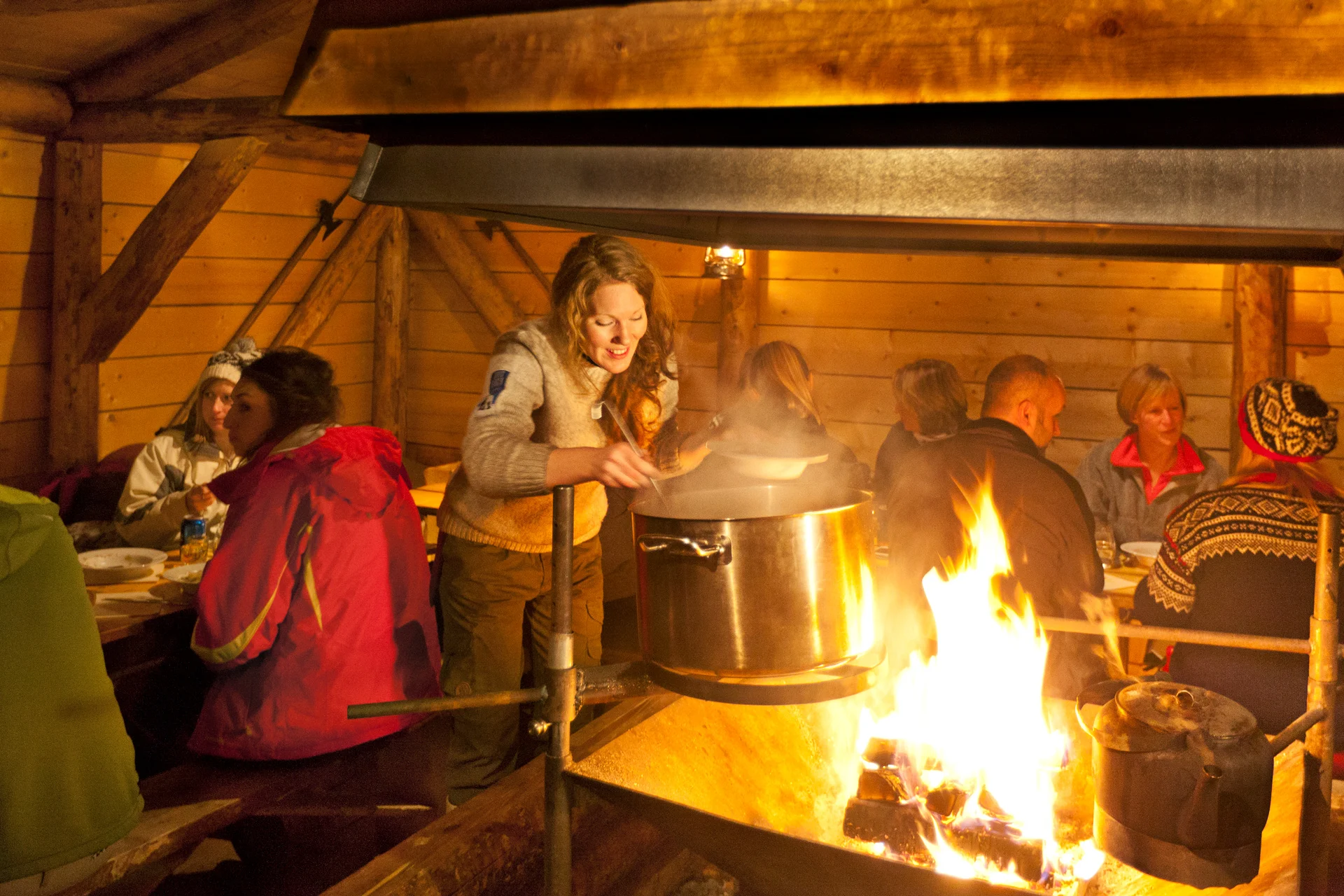 Kochen am offenen Feuer