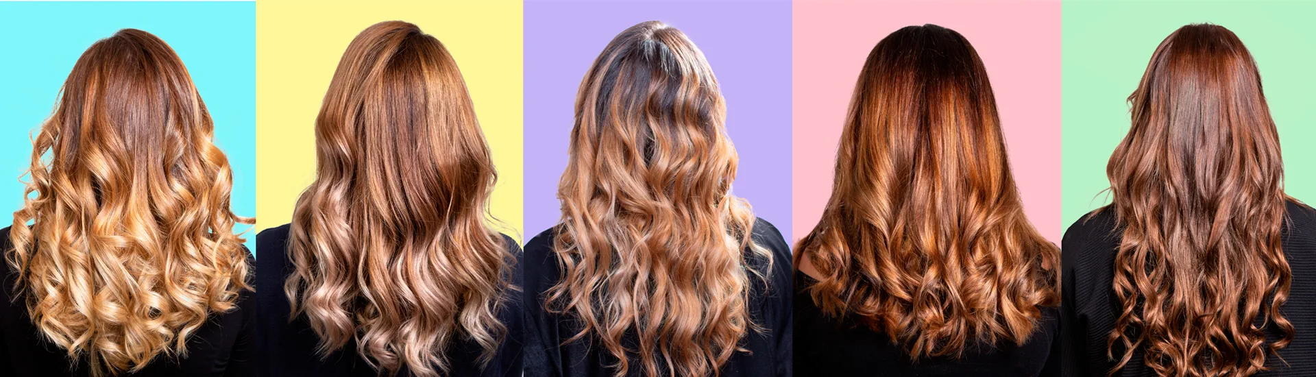 cabelo morena iluminada em diferentes estilos