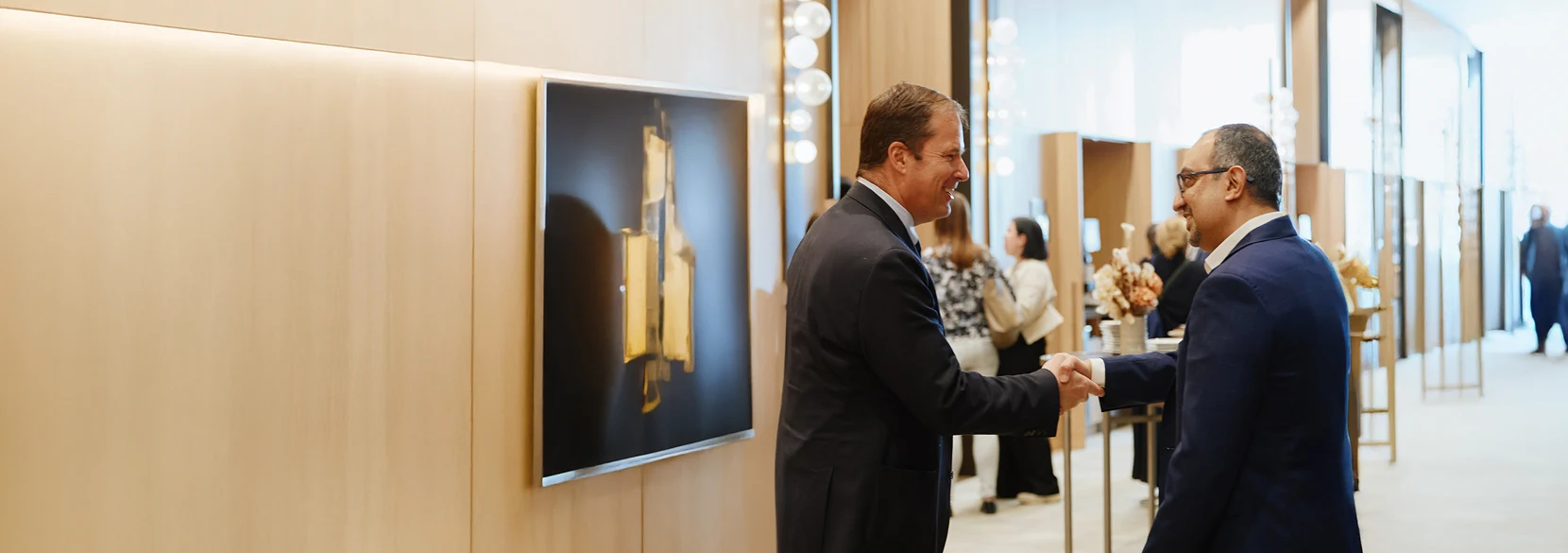 Two men shaking hands