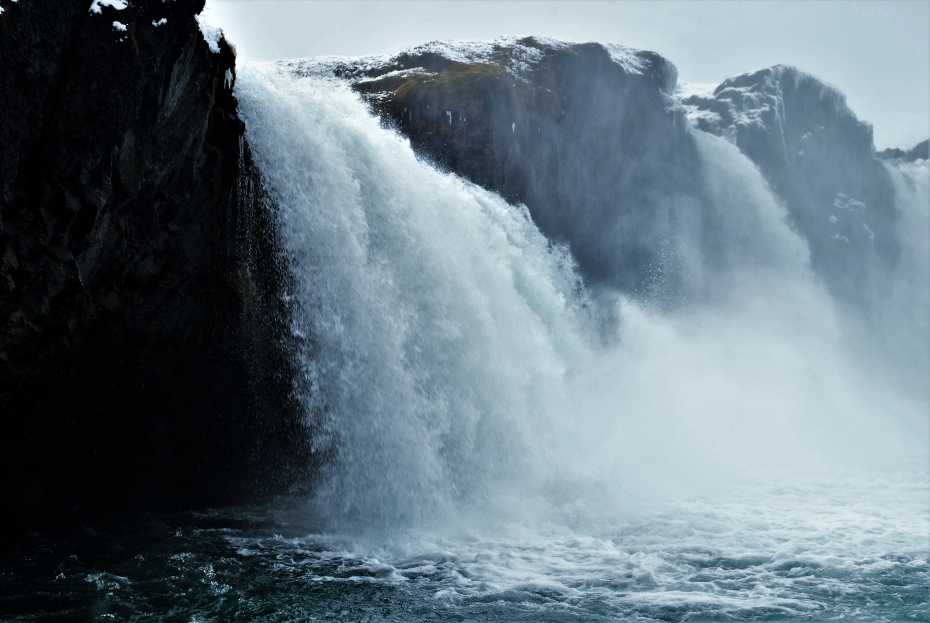 Godafoss Waterfall, Iceland, Close Up