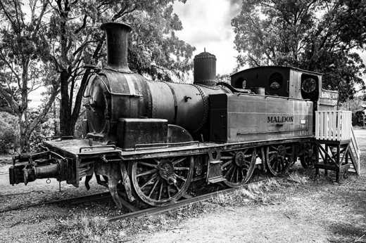 Photograph of Maldon steam train.