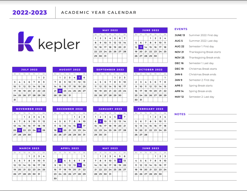 A Change in the Academic Calendar for 2022-2023