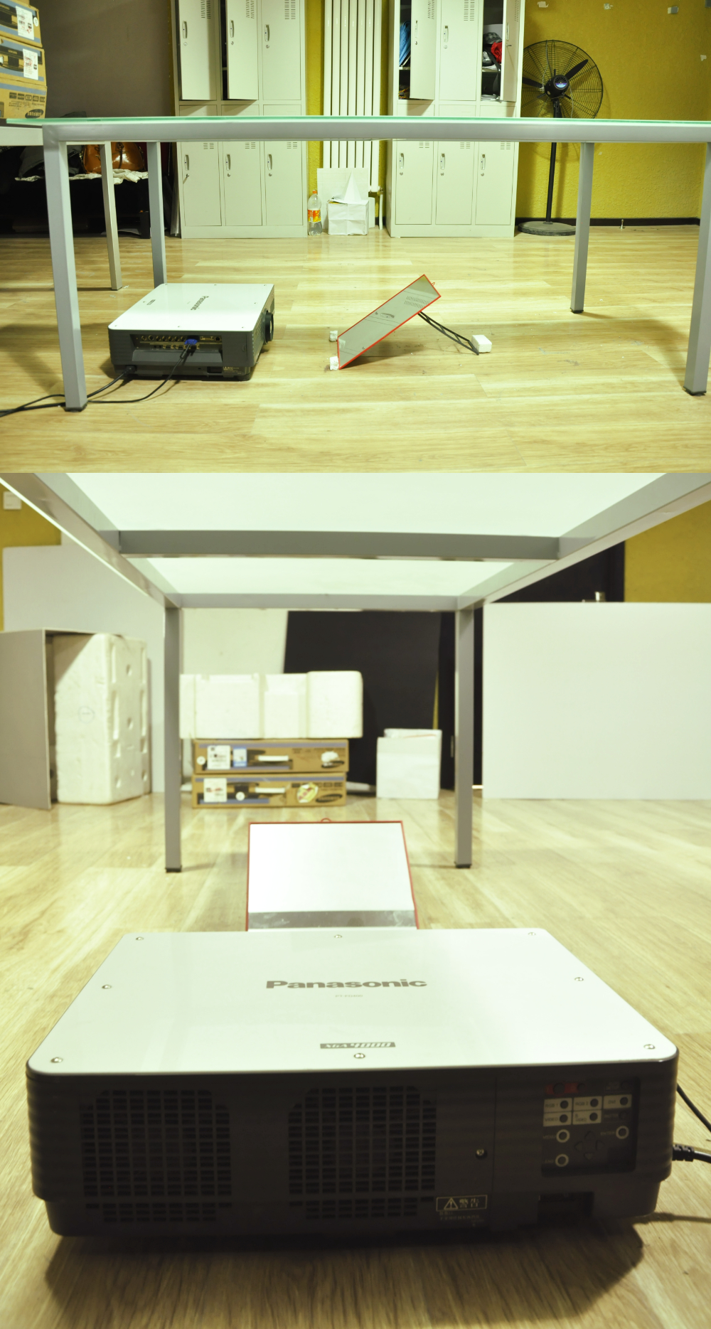 Frost Glass Projector Setup