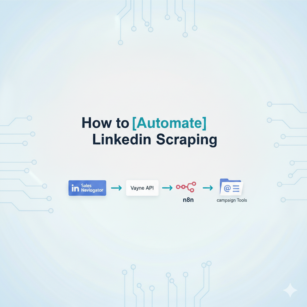 How to Automate LinkedIn Scraping with Sales Navigator, Vayne API & n8n