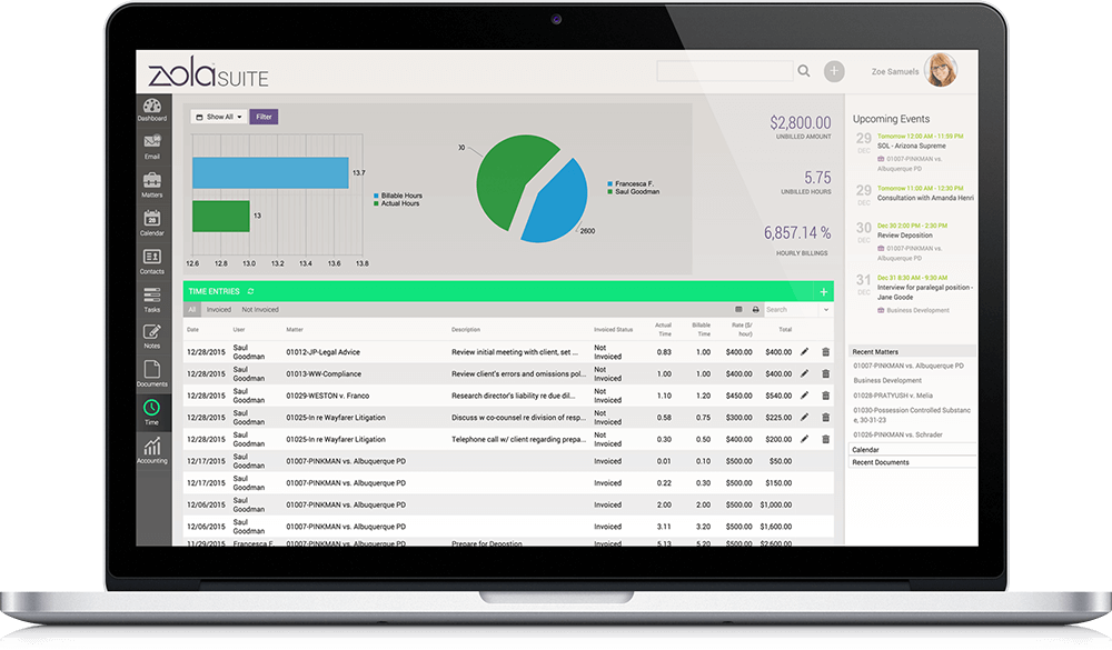 comparing legal time and billing software cloud based