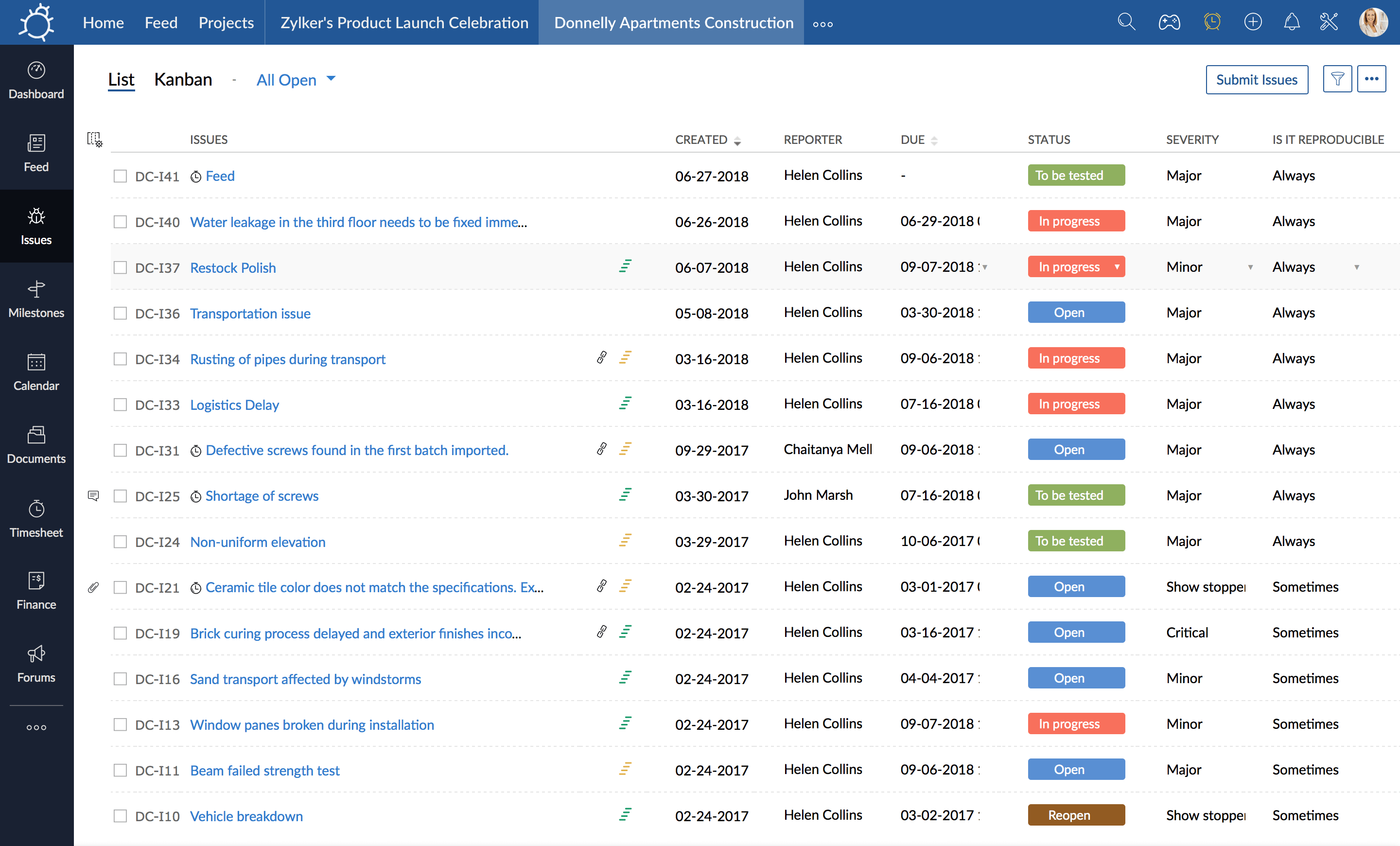 Issue tracker