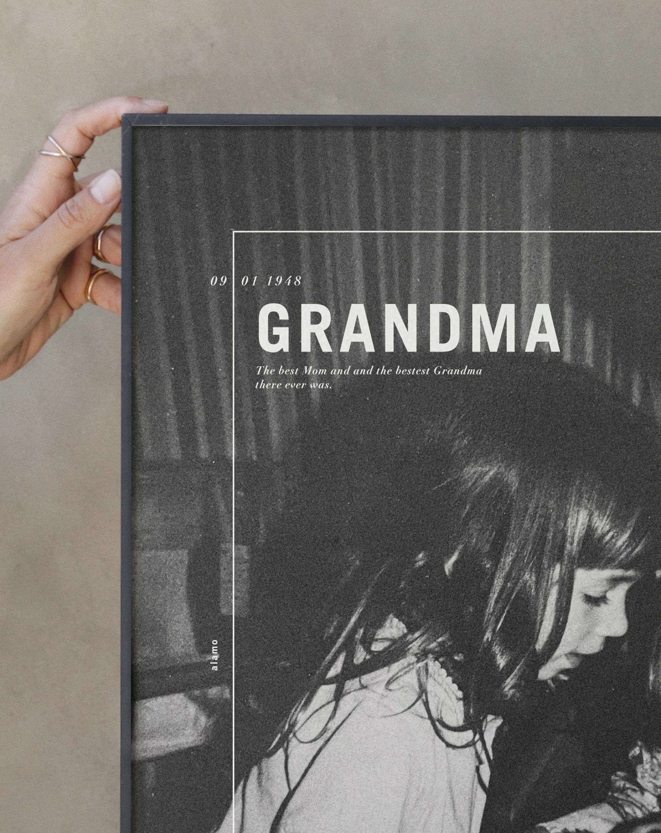 Our Signature Grandma Print is a thoughtful way to celebrate a parent and the special role they play in your life. Perfect for a holiday, birthday or Mother's Day.