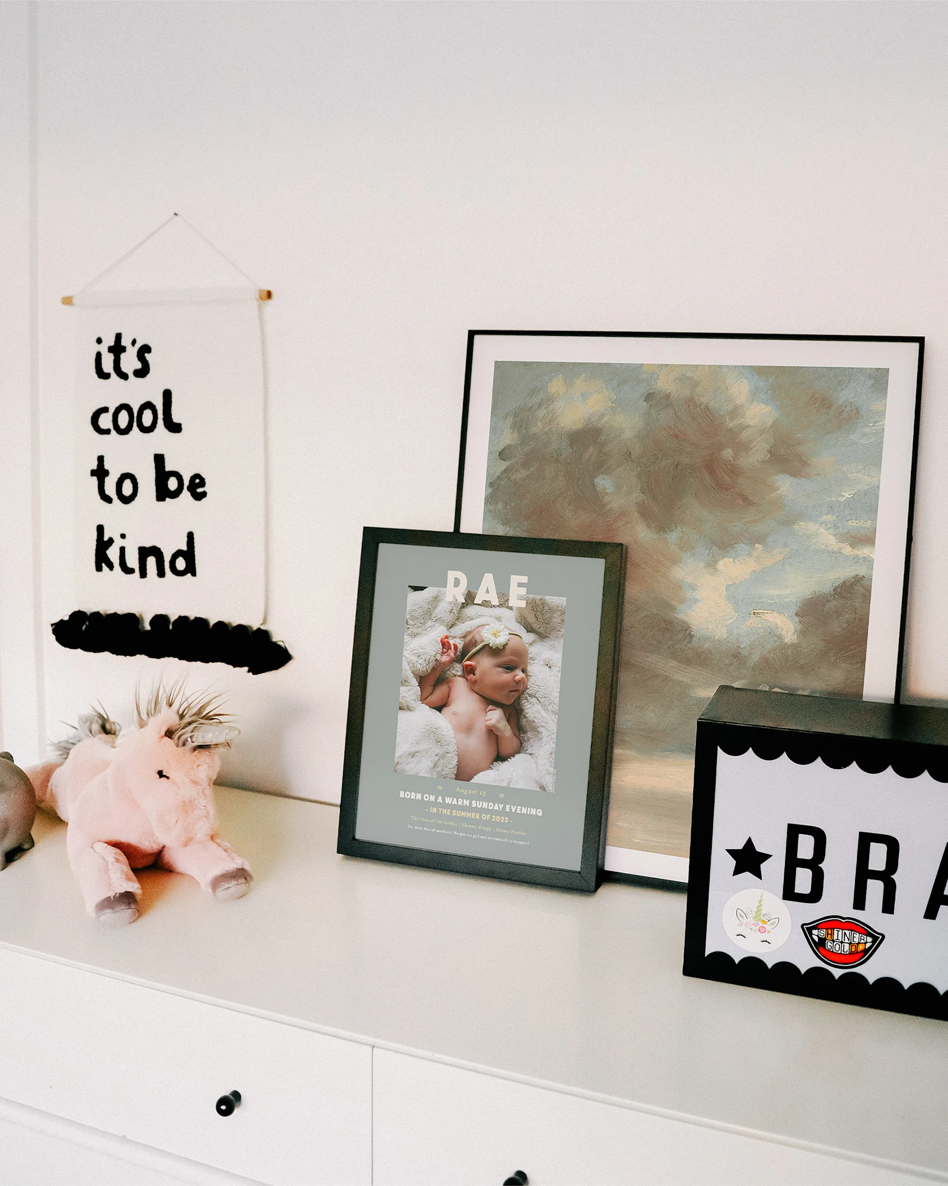 New! Snapshot Birth Print