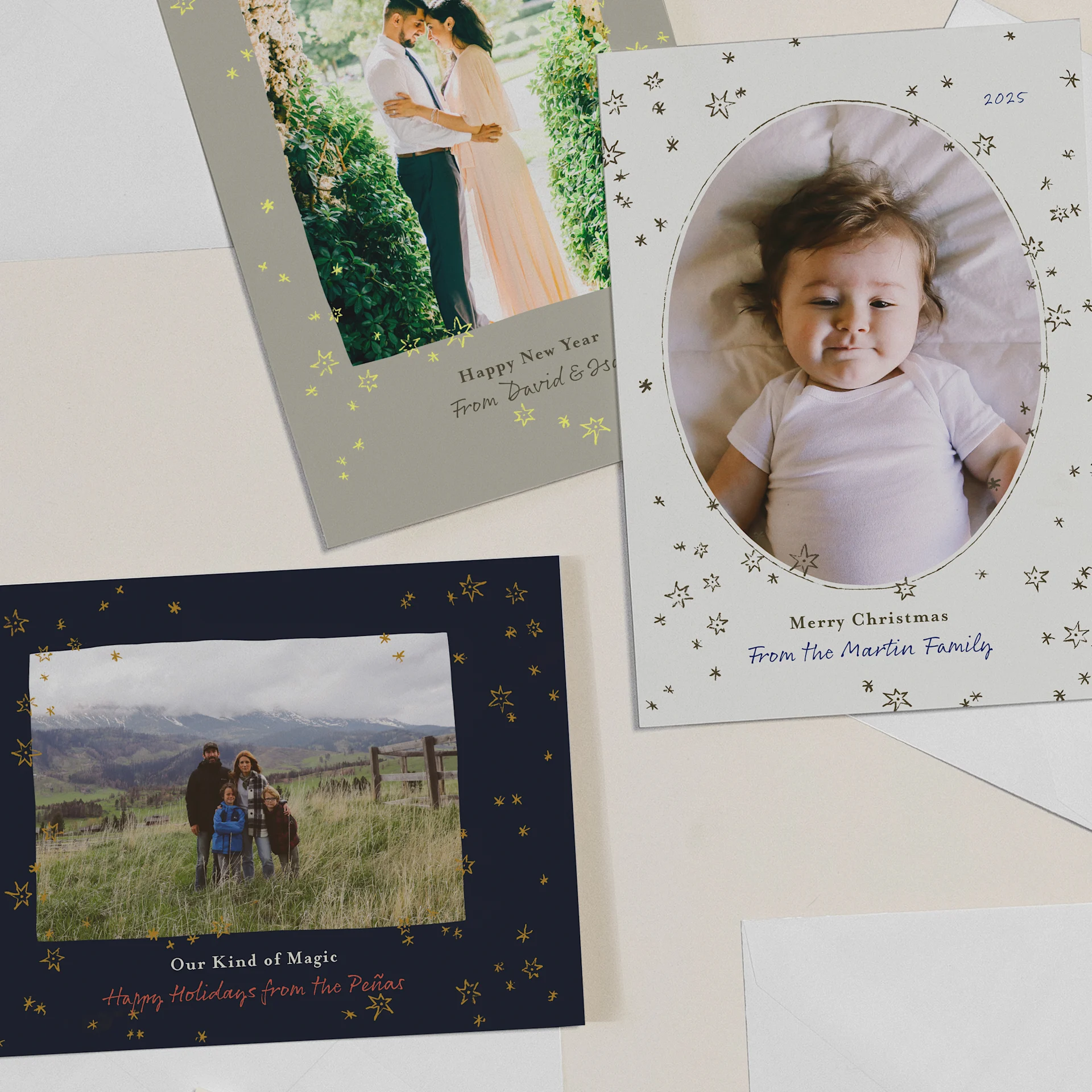 Starlit holiday card gallery 1