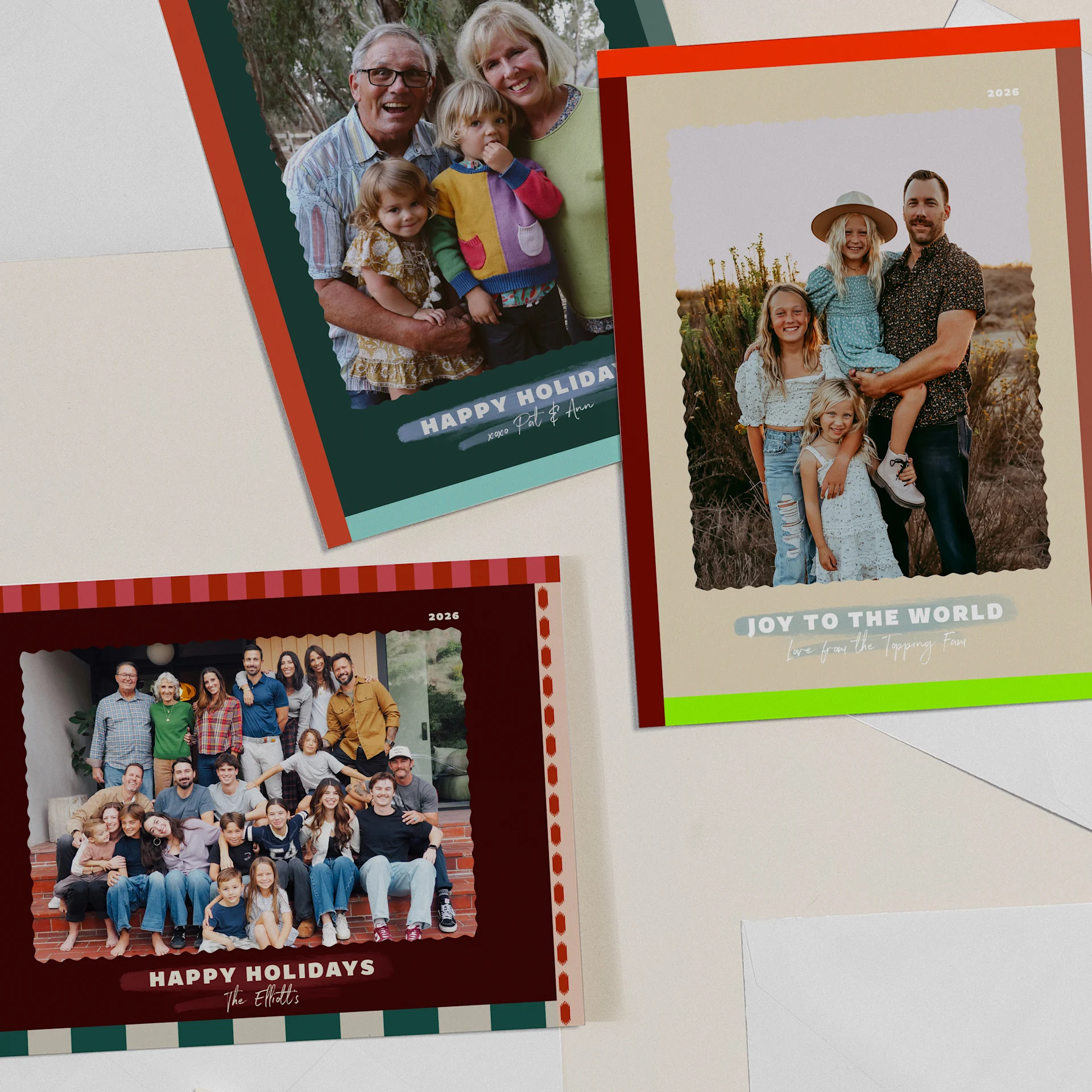 Colorblock holiday card gallery 1