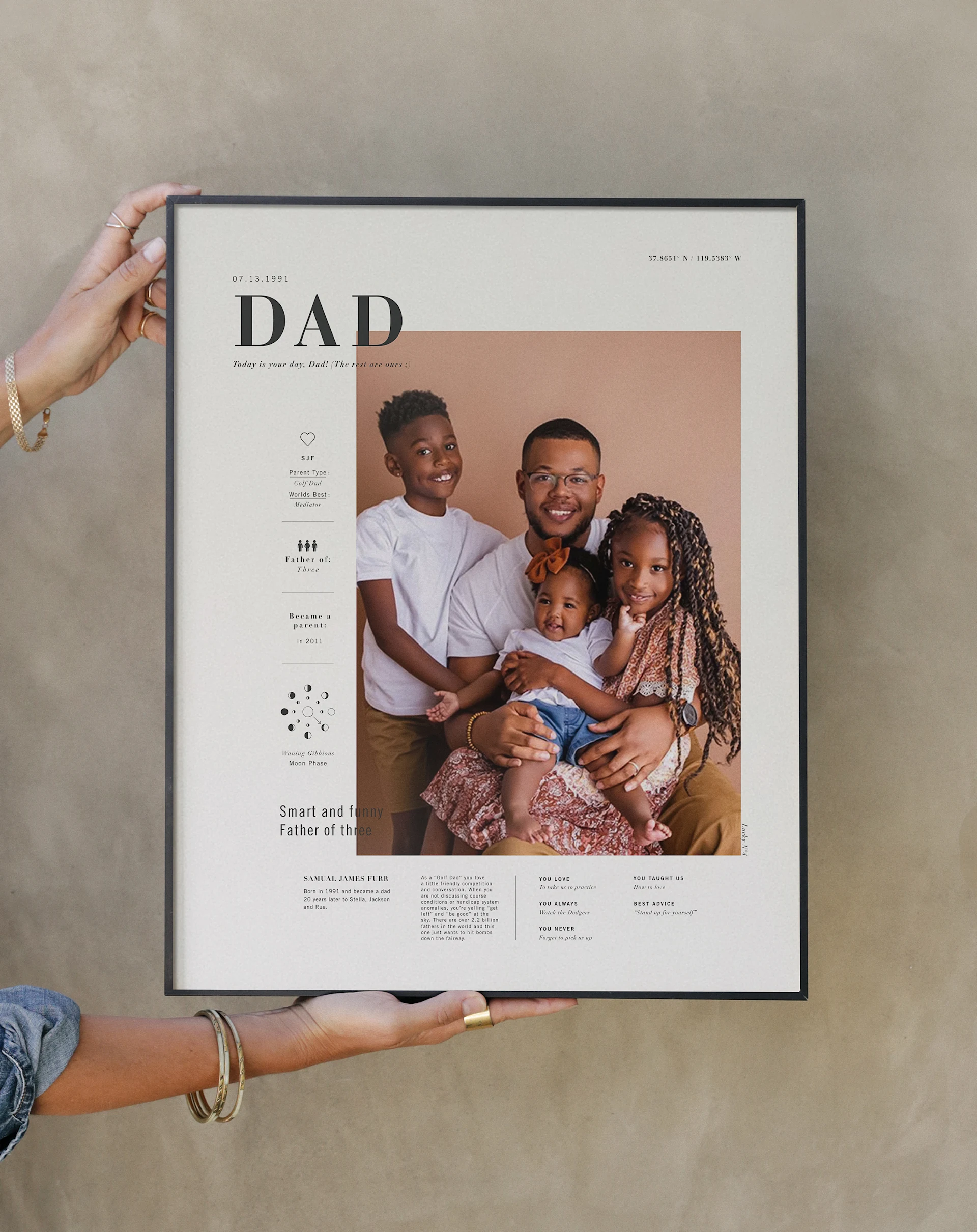 Signature Dad Print