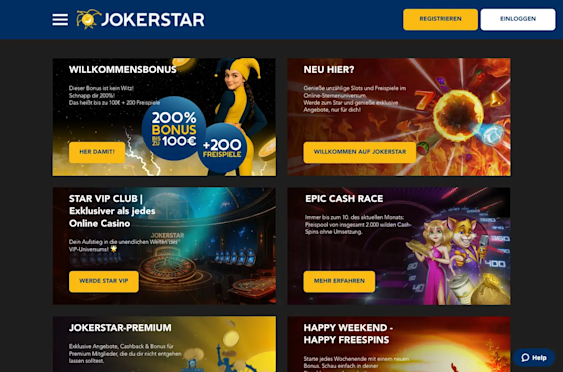Jokerstar Level-System: Bonusvorteile für treue Spieler