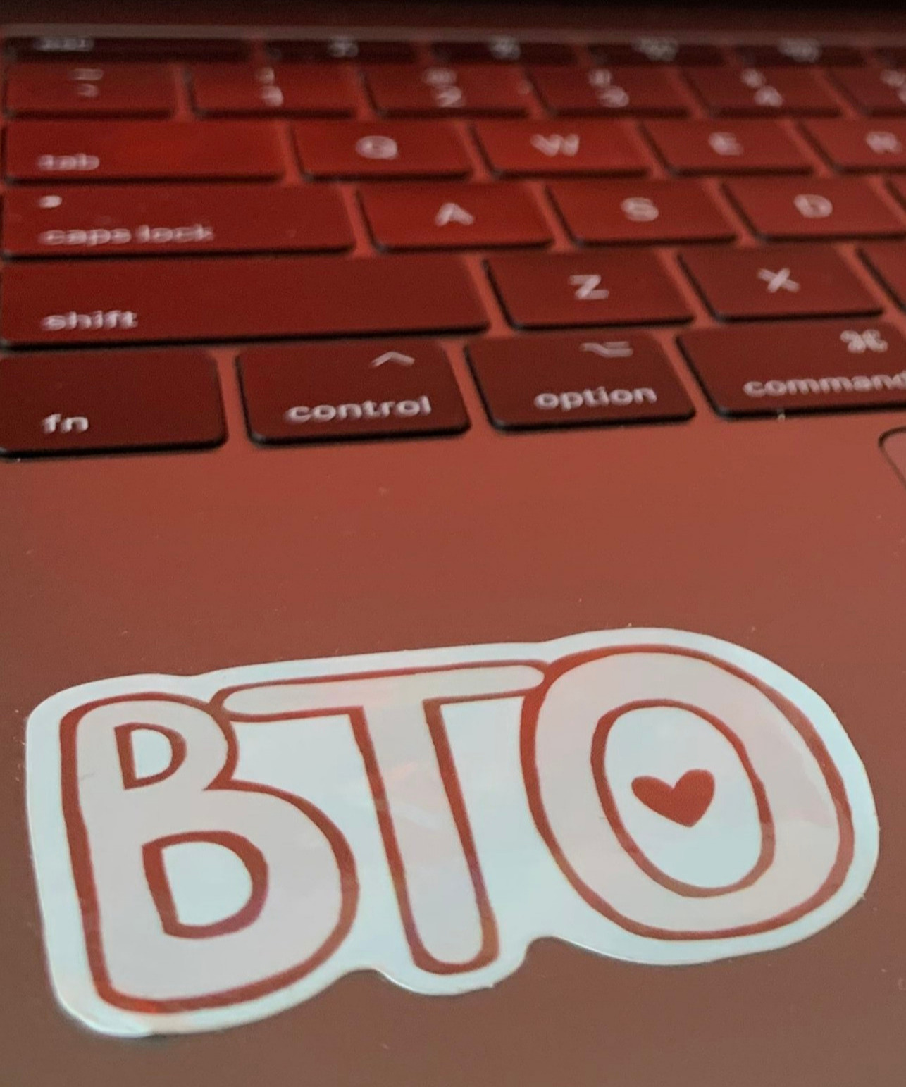 Image of Bubble letters sticker, showing sticker in centre.