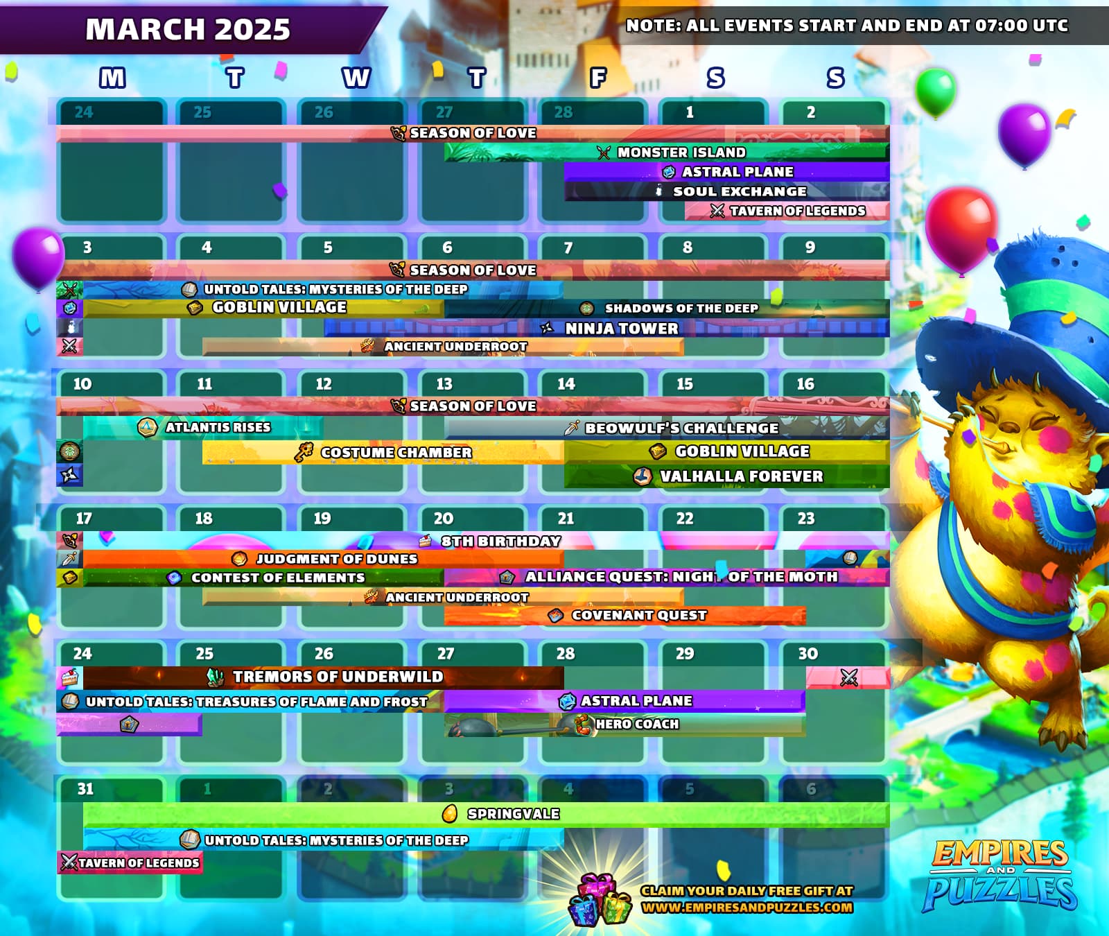 March Calendar 2025