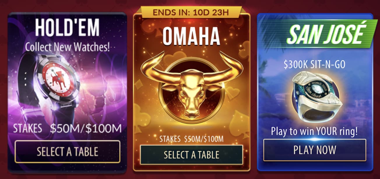 Zynga Poker Cash Games & Rewards img