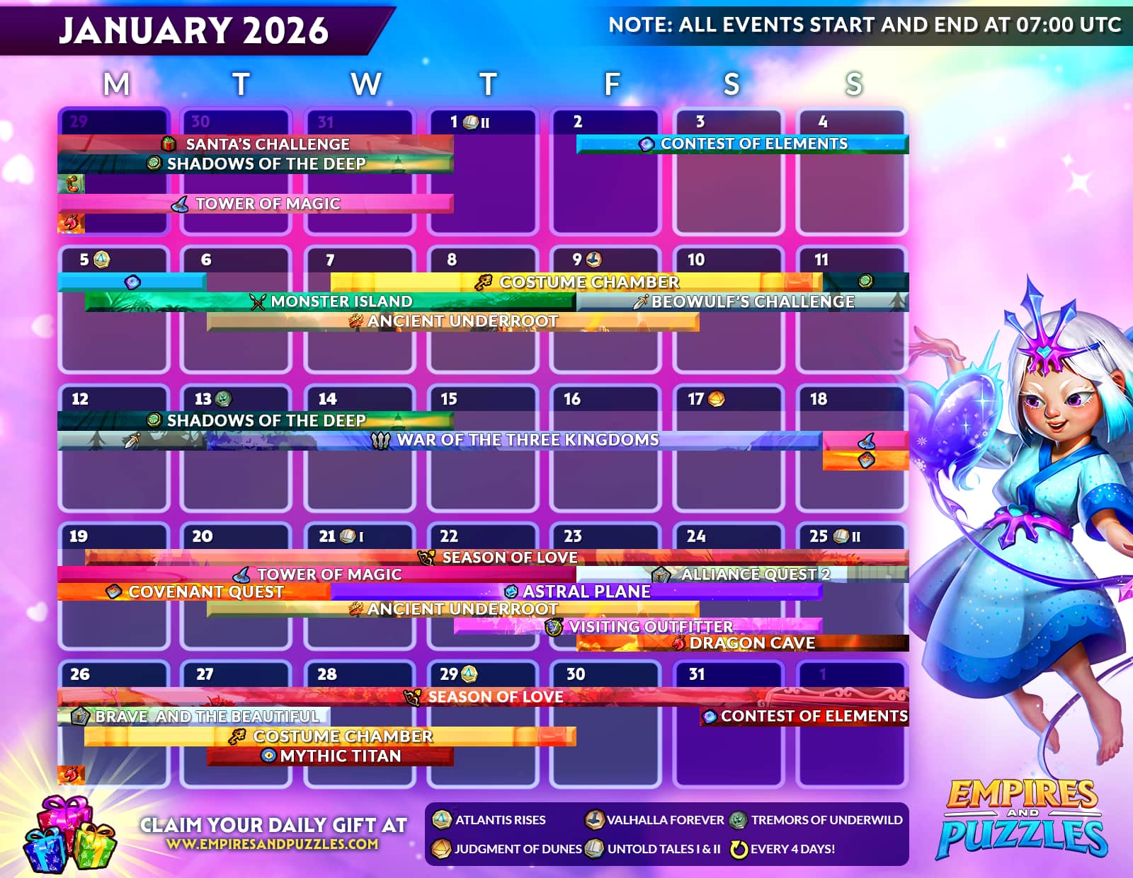 January 2026 Calendar