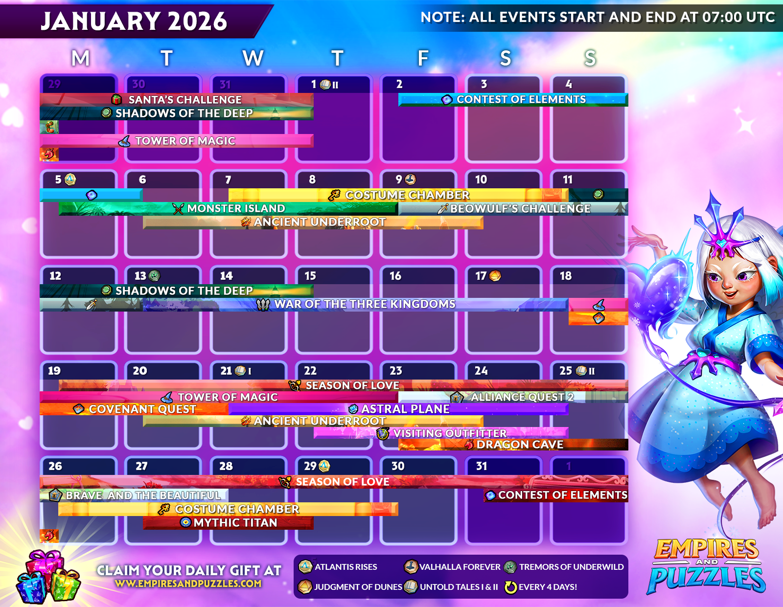 January 2026 Calendar