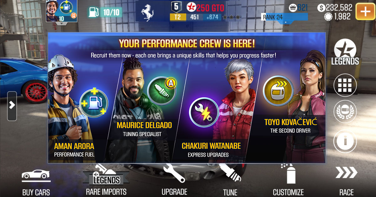 CSR2 News Article The Elite Performance Crew Image