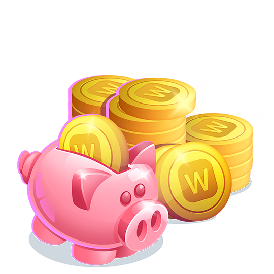 Pila de 1100 monedas