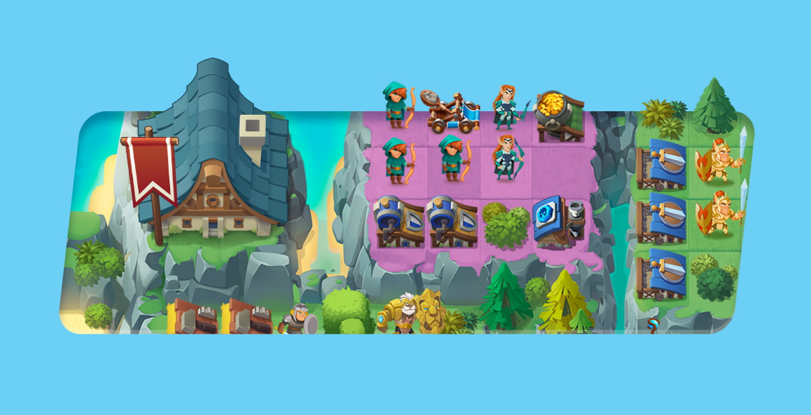 Top Troops - Game Key Feature - Build Background