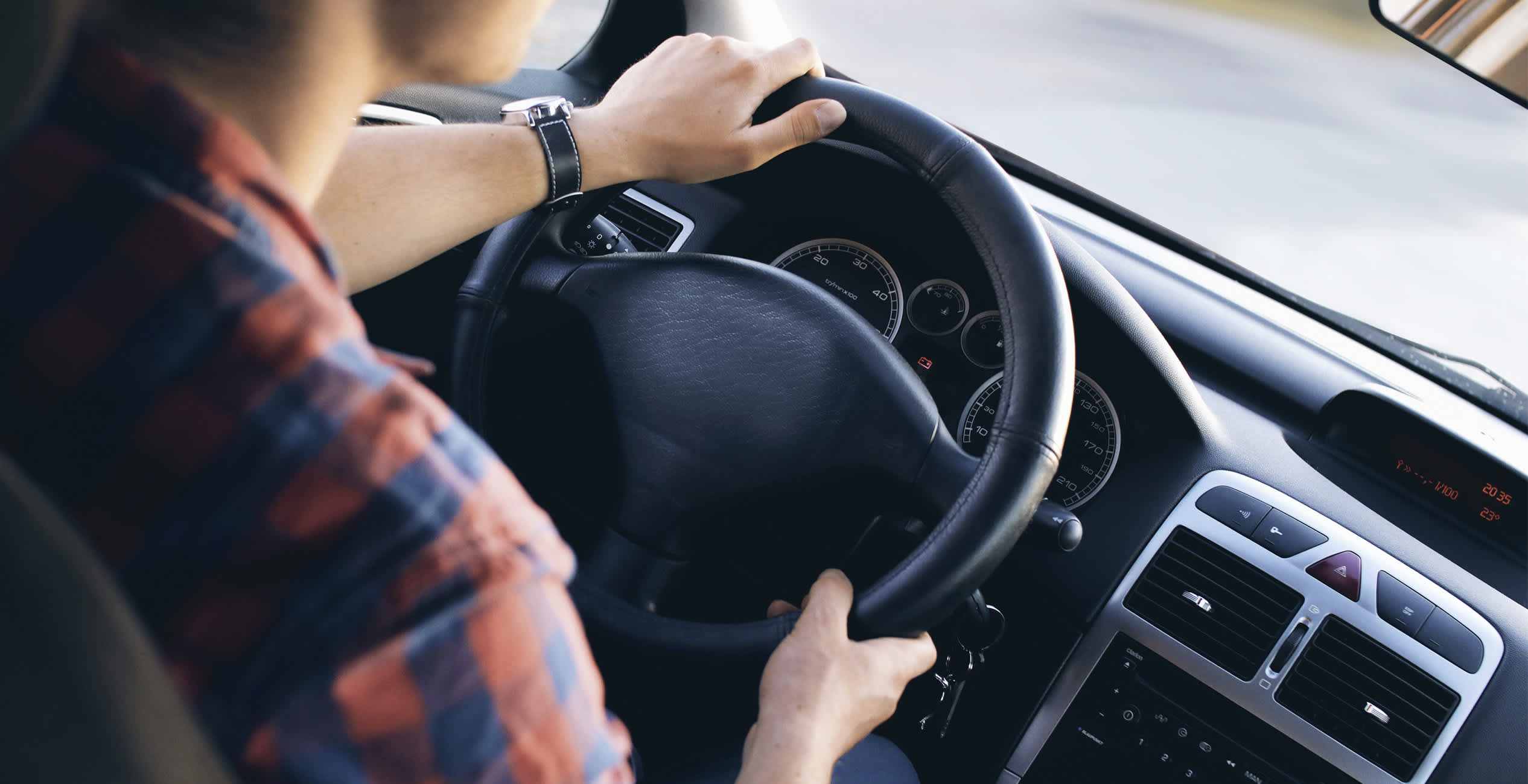 image a man driving