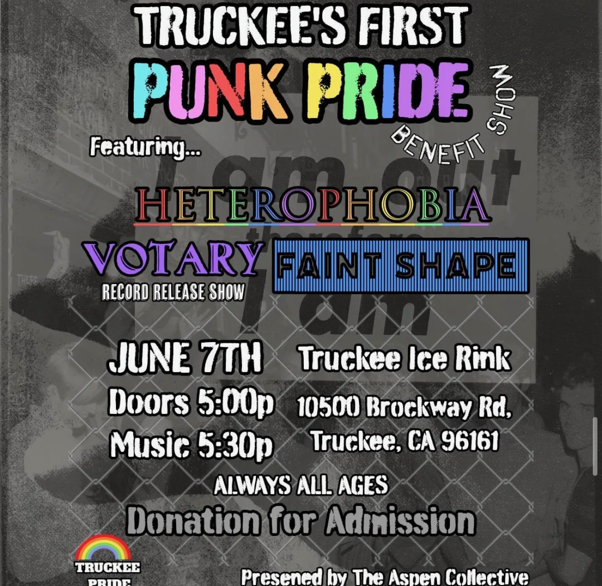 Heterophobia, Votary, Faint Shape in Truckee at the ice skating rink