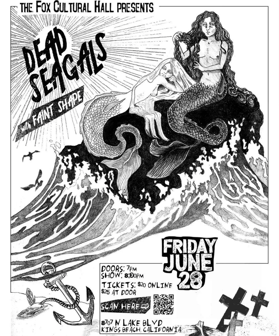 Dead Segals and Faint Shape at the Fox Cultural Hall in Kings Beach
