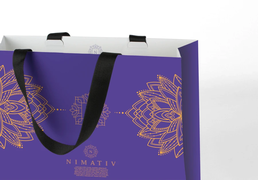 Bolsa de papel premium - asa
