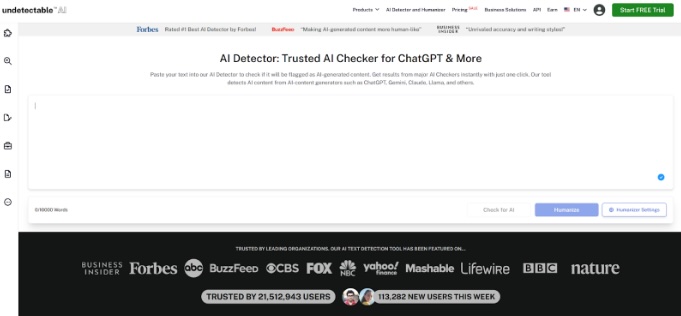 undetectable landing page