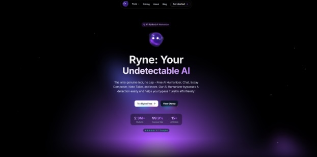 ryne ai landing page