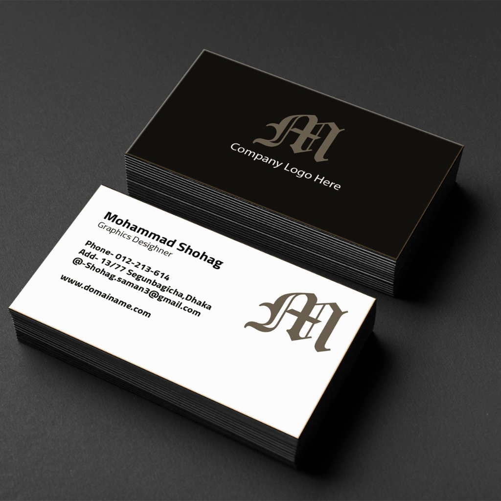 Custom visiting cards including metallic, matte, glossy, QR code and NFC options