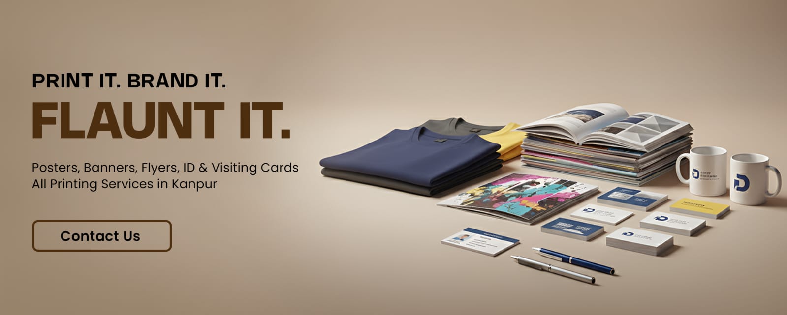 Vijyapana printing services banner – custom personalised posters, banners, flyers, ID cards, and visiting cards printing in Kanpur