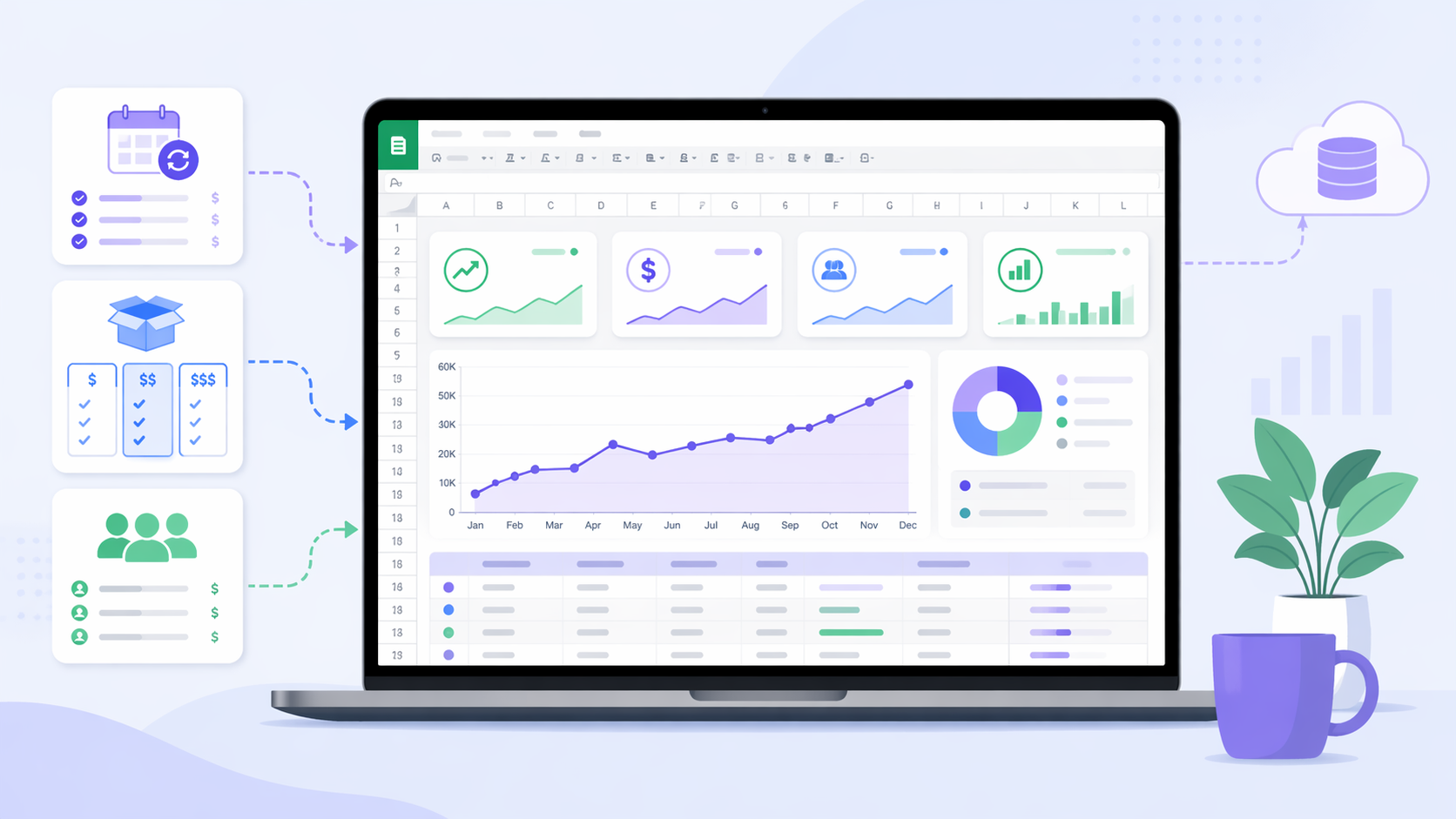 Stripe MRR Dashboard in Google Sheets