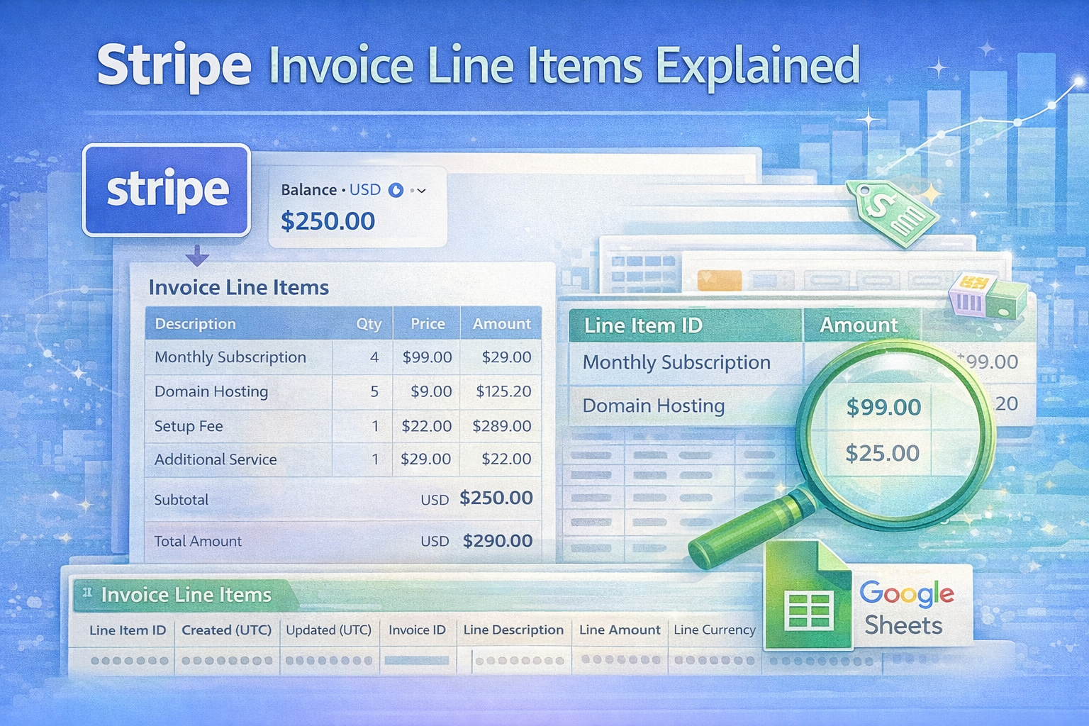 Stripe Invoice Line Items: Fields and Export Options