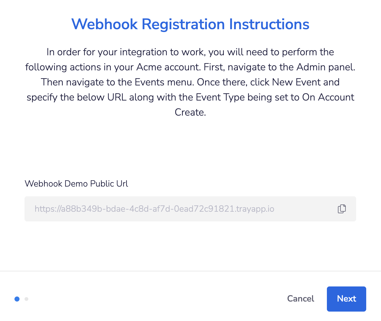 Webhook Registration Instructions for End-Users