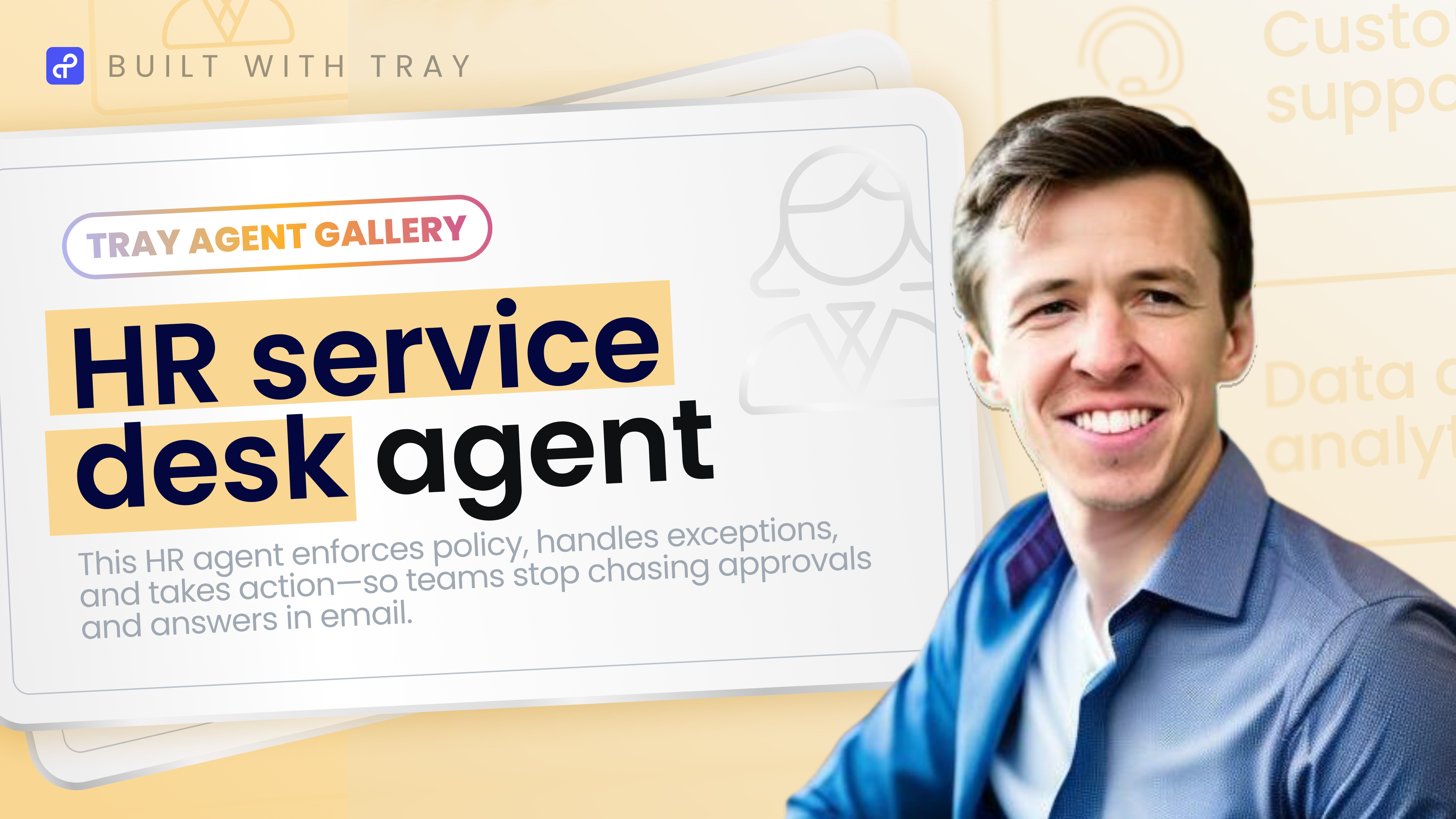 HR service desk agent | Tray Agent Gallery