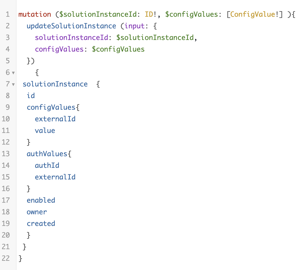 Update Last Time Stamp Solution Instance Mutation